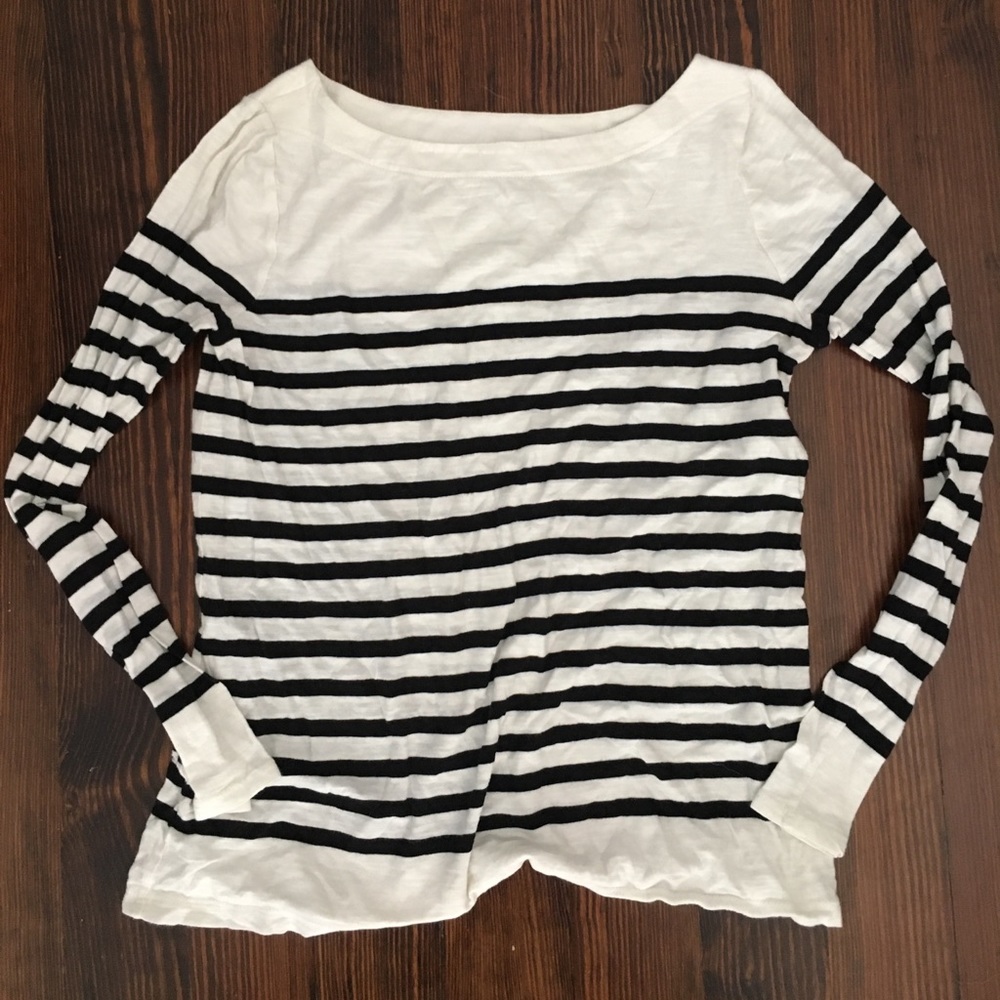 Ann Taylor LOFT Striped Long Sleeve